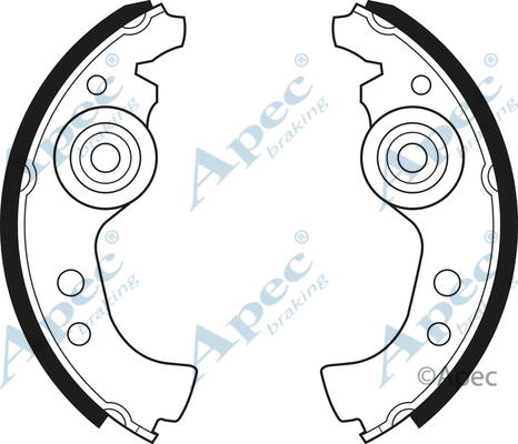 Brake Shoe Set (SHU45)