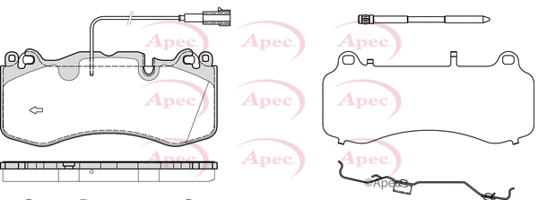 Brake Pad Set, disc brake (PAD2384)