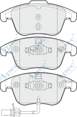 Brake Pad Set, disc brake (PAD1651)