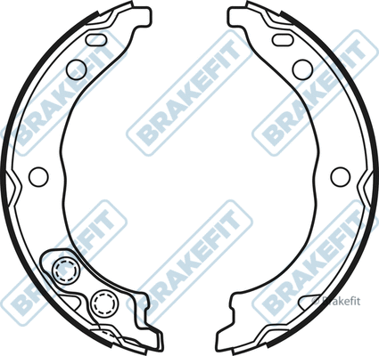 Brake Shoe Set, parking brake (BSH1122)