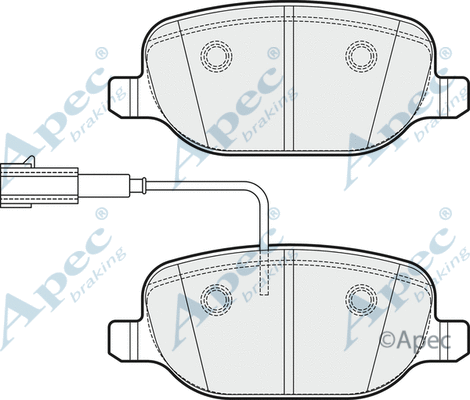 Brake Pad Set, disc brake (PAD2039)