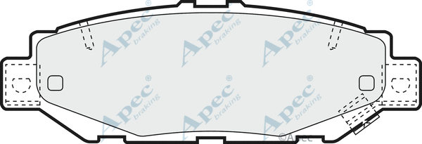 Brake Pad Set, disc brake (PAD1018)