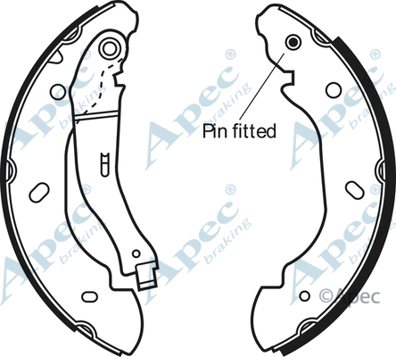 Brake Shoe Set (SHU637)