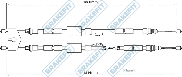 Cable Pull, parking brake (BBC3146)
