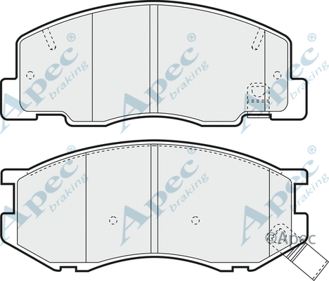 Brake Pad Set, disc brake (PAD1004)