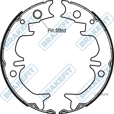 Brake Shoe Set, parking brake (BSH1127)