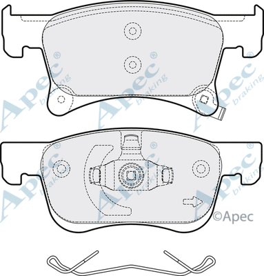 Brake Pad Set, disc brake (PAD2056)