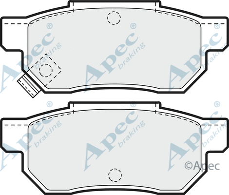 Brake Pad Set, disc brake (PAD611)