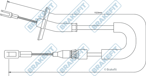 Cable Pull, parking brake (BBC3287)