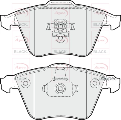 Brake Pad Set, disc brake (PAD1663B)