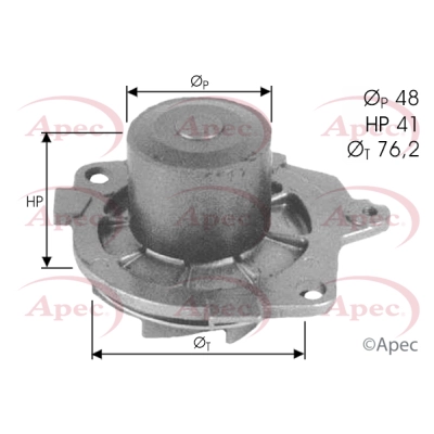 Water Pump, engine cooling (AWP1499)