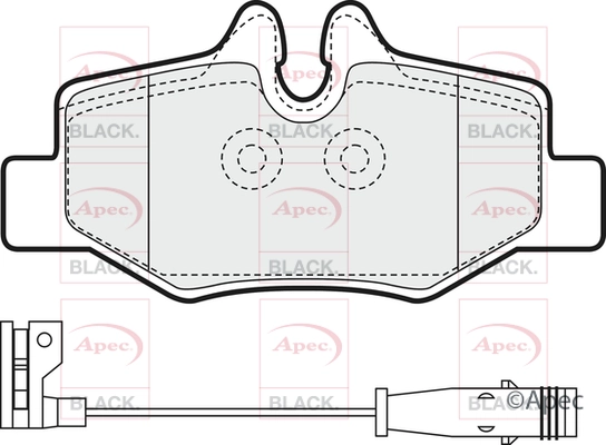 Brake Pad Set, disc brake (PAD1436B)