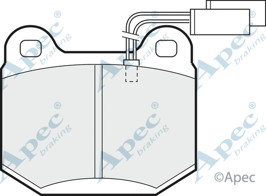 Brake Pad Set, disc brake (PAD488)