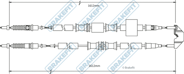 Cable Pull, parking brake (BBC3473)