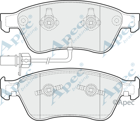 Brake Pad Set, disc brake (PAD1349)
