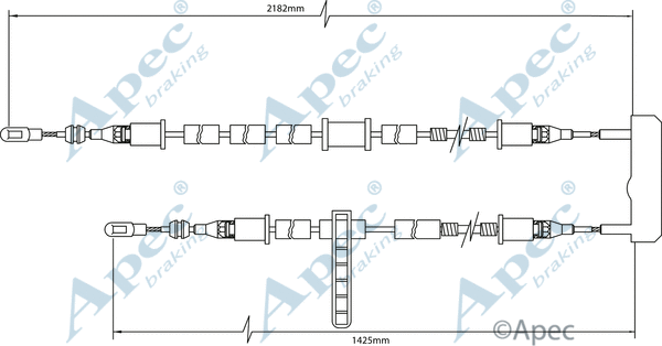 Cable Pull, parking brake (CAB1395)
