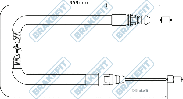 Cable Pull, parking brake (BBC3052)
