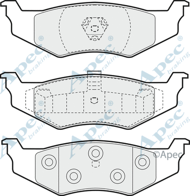 Brake Pad Set, disc brake (PAD1003)