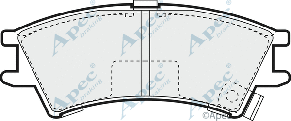 Brake Pad Set, disc brake (PAD1017)