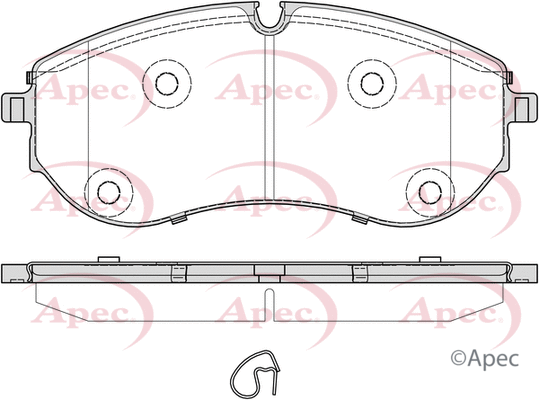 Brake Pad Set, disc brake (PAD2388)