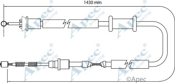 Cable Pull, parking brake (CAB1159)