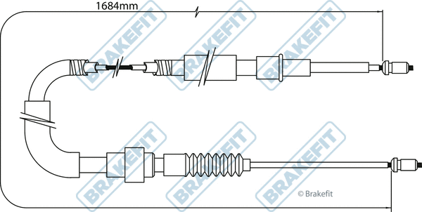 Cable Pull, parking brake (BBC3401)
