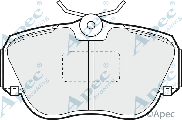 Brake Pad Set, disc brake (PAD608)