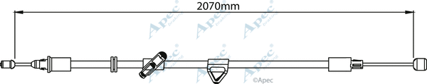Cable Pull, parking brake (CAB1158)