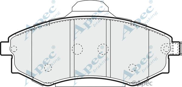 Brake Pad Set, disc brake (PAD1288)