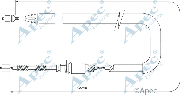 Cable Pull, parking brake (CAB1269)
