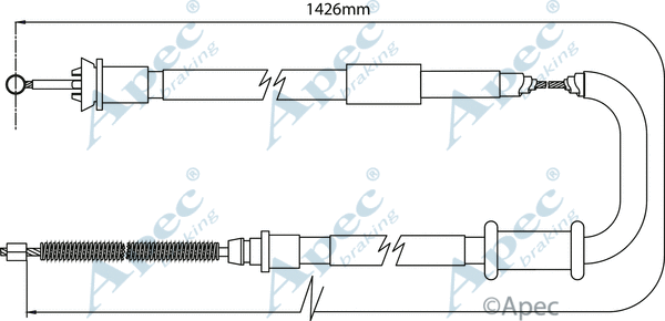 Cable Pull, parking brake (CAB1094)