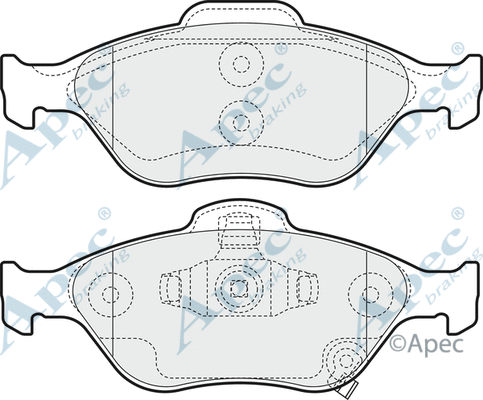 Brake Pad Set, disc brake (PAD1543)