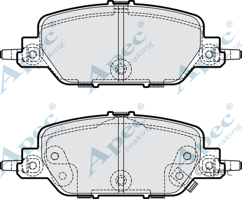 Brake Pad Set, disc brake (PAD2322)