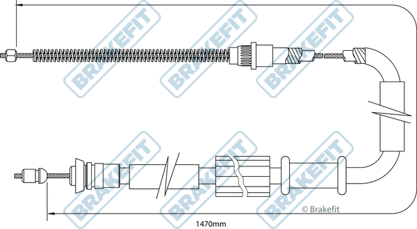 Cable Pull, parking brake (BBC3119)