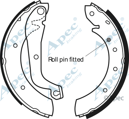 Brake Shoe Set (SHU554)