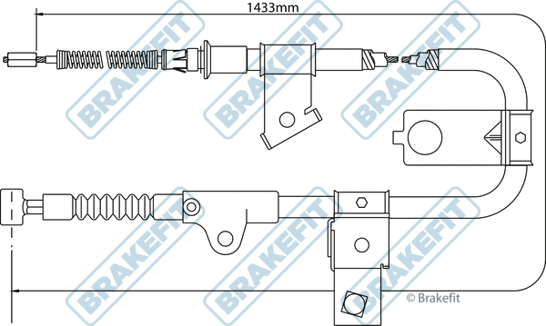 Cable Pull, parking brake (BBC3306)