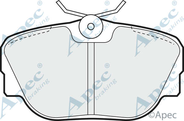 Brake Pad Set, disc brake (PAD558)