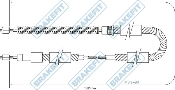 Cable Pull, parking brake (BBC3325)