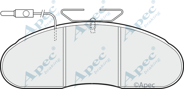 Brake Pad Set, disc brake (PAD677)