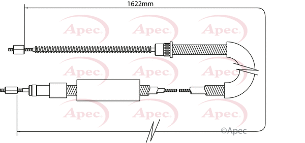 Cable Pull, parking brake (CAB1087)