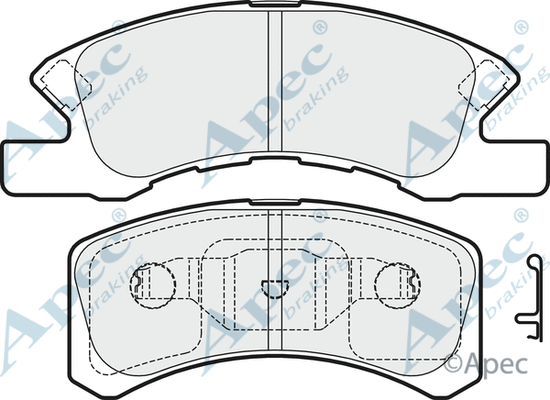 Brake Pad Set, disc brake (PAD1625)