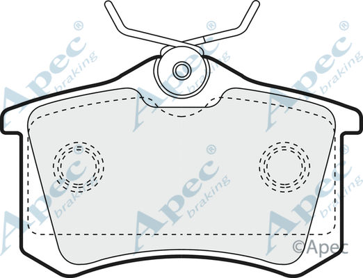 Brake Pad Set, disc brake (PAD1256)