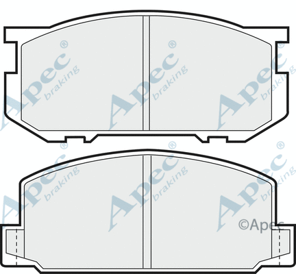 Brake Pad Set, disc brake (PAD348)