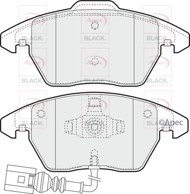 Brake Pad Set, disc brake (PAD1313B)