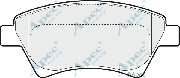 Brake Pad Set, disc brake (PAD1308)