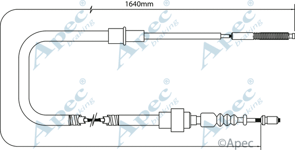 Cable Pull, parking brake (CAB1532)