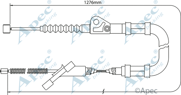 Cable Pull, parking brake (CAB1437)