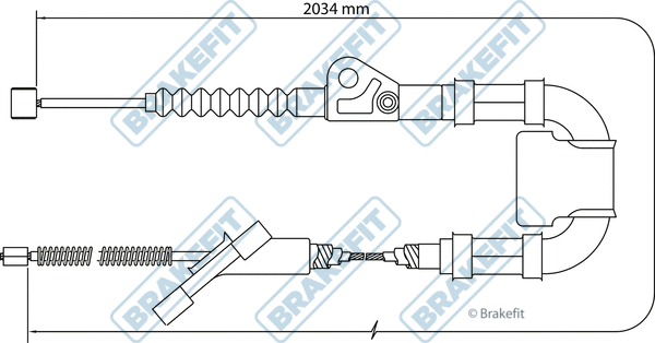 Cable Pull, parking brake (BBC3433)
