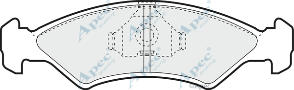 Brake Pad Set, disc brake (PAD423)