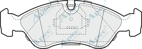Brake Pad Set, disc brake (PAD589)